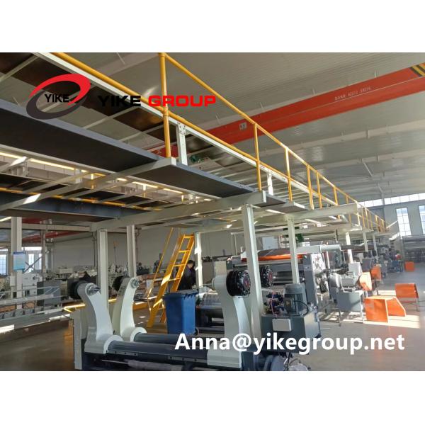 Zero Pressure Line Working Width 2500 Thin Blade Slitter Scorer Machine For Five Layer Corrugated Paperboard Production