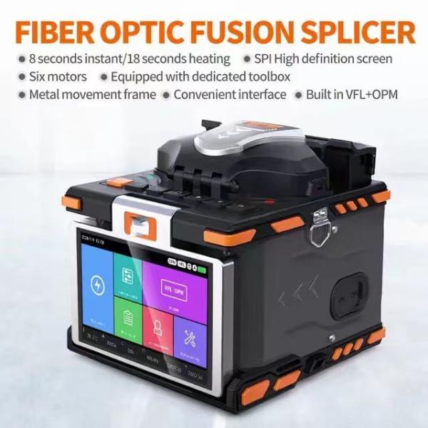 Customized M5 fusion splicer 4 motor core alignment Mini Splicing Machine optical fiber welding machine for ftth