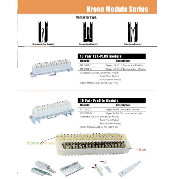 10 Pair ADC Krone Disconnection Module LSA - Plus With Screw Terminals