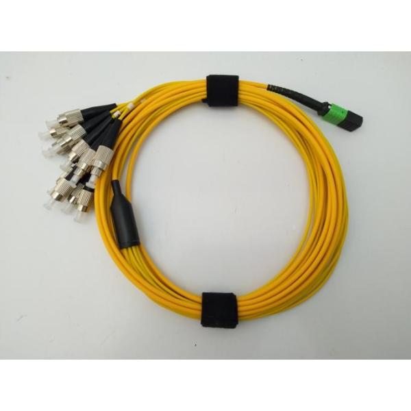Simplex FC UPC Breakout Mpo Fiber Cable 12 Core