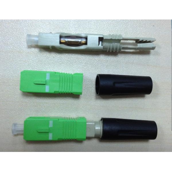 SC Quick Assembly Fiber Optics Connector SM/MM Green / Beige / Blue