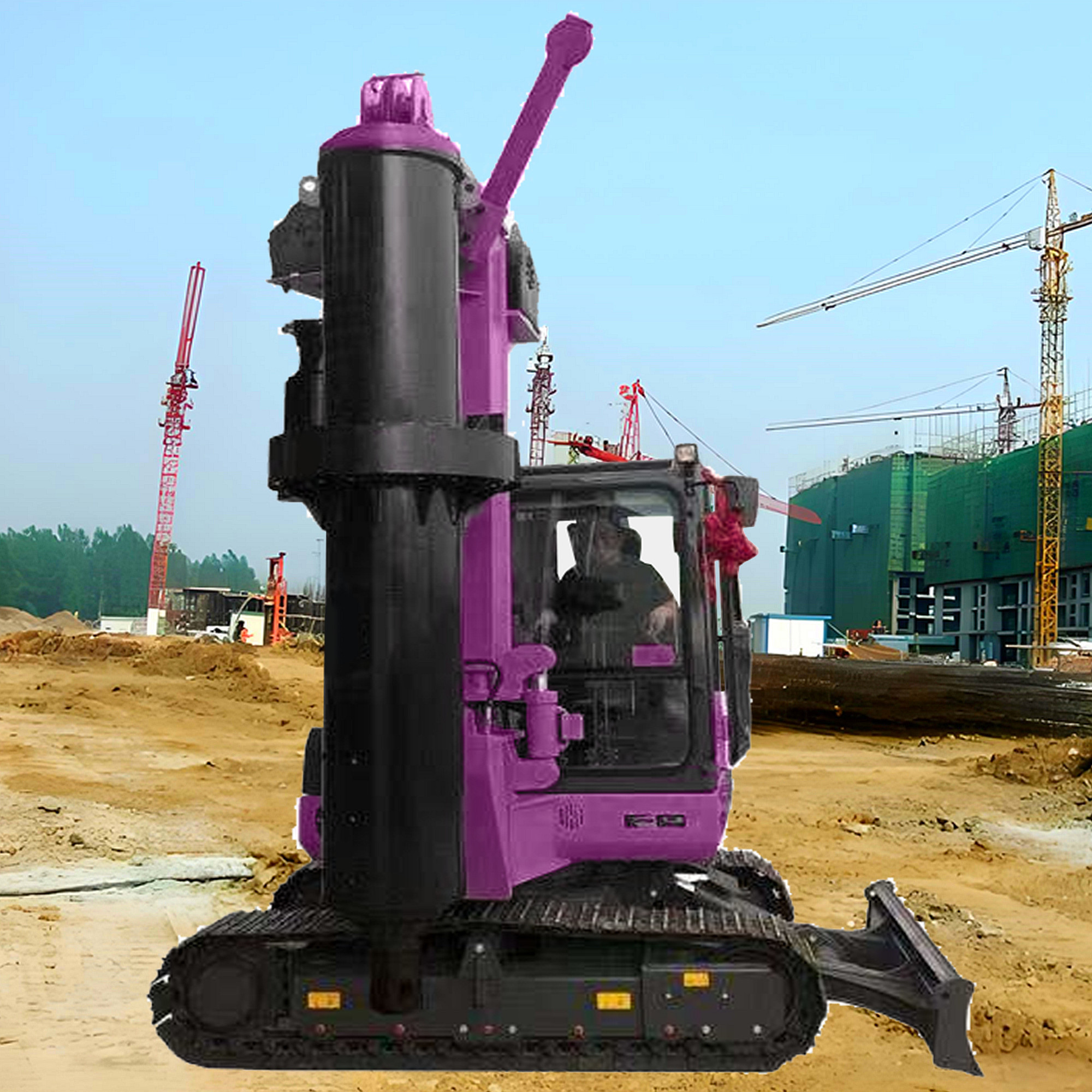 Hydraulic Rotary Drilling Rig Highway Municipal Engineering Construction Machine Portable Drill Rig