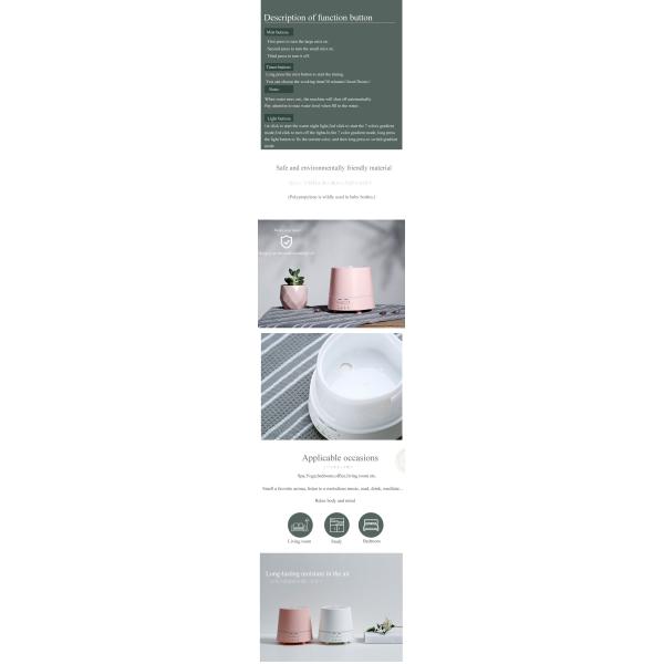 Small 150ml Remote Control Aroma Diffuser LED 15 M2 Ultrasonic Humidifier Diffuser