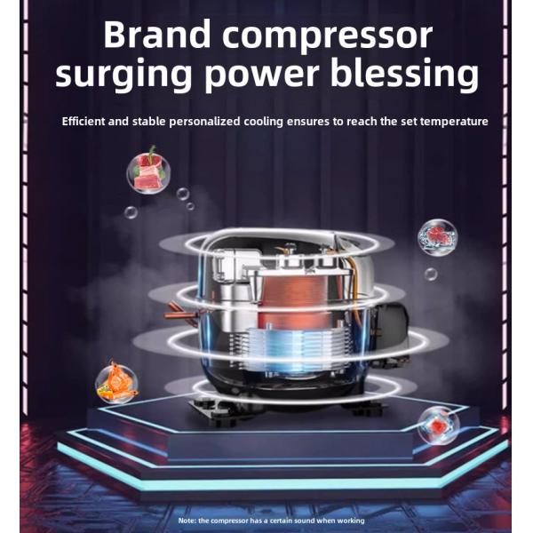 Integrated Mobile Freezer -86~-15 Degrees Freezer for Seafood Fruit Quick-Freezing Unit with Compressor Container