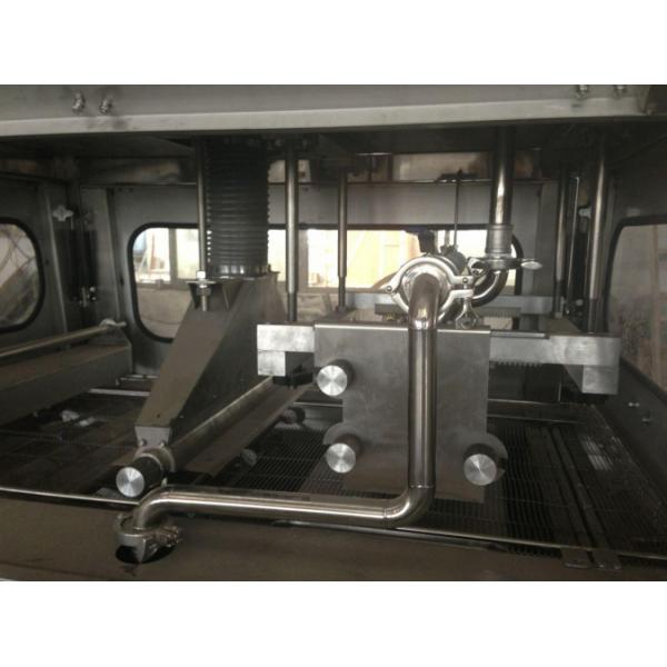 1000mm Width Chocolate Enrobing Machine With 14m Cooling Tunnel