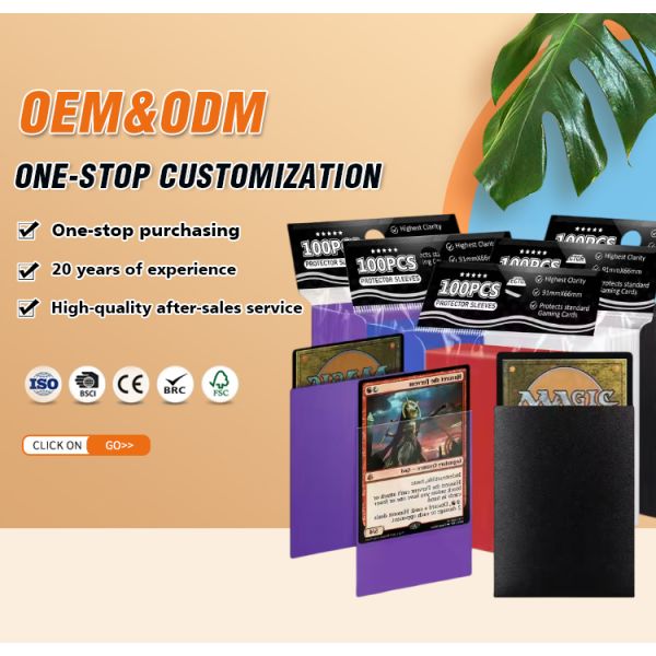 Premium Quality Multi Functional Durable Soft Non Slip Textured Game Protector Anime Game Card Sleeves
