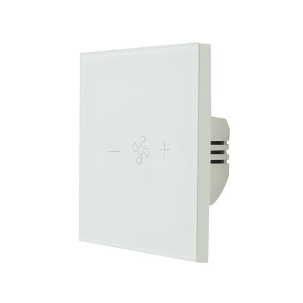 Tempered Touch Tuya Smart Switch 240V 10A Wifi Fan Speed Controller