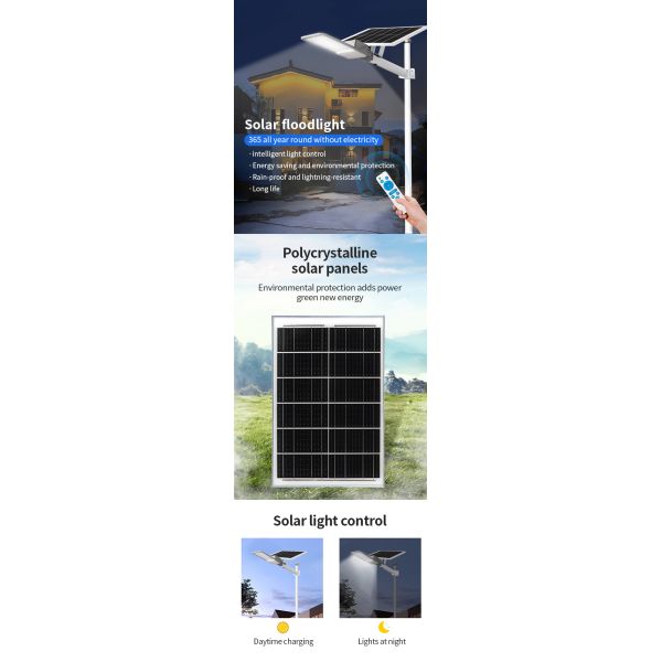 Outdoor Led All In One Solar Street Light IP65 Split Type