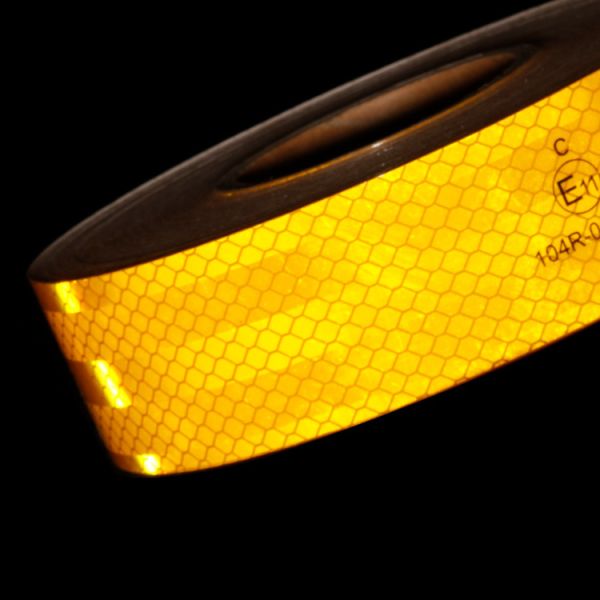 ECE 104R Reflective Conspicuity Tape with Micro Prismatic Technology, 10 Years Service Life, and High Tack Adhesive for Vehicle Safety