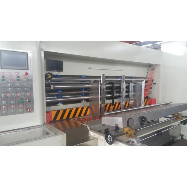 1632 Automatic 3 Color Flexo Printer Slotter Die Cutter Vibration Stacker