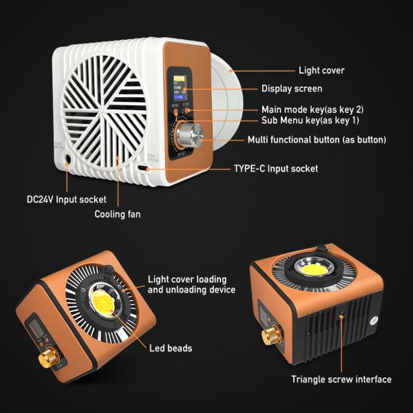 Handheld 150w live broadcast light with adjustable brightness. Mobile live broadcast fill light is suitable for outdoor shooting and live broadcast