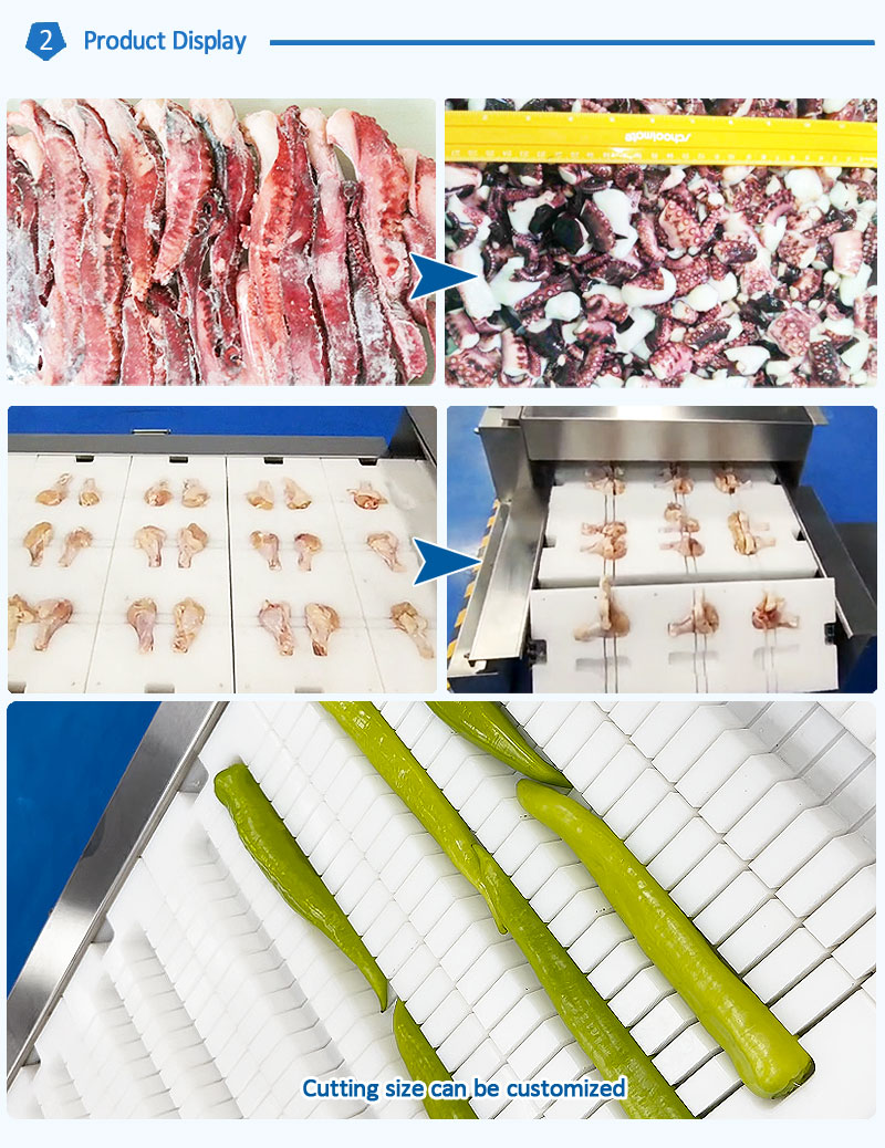 Factory Direct Automatic Seafood Cutting Machine for Squid Ring Octopus Segment Chicken Leg WELLY