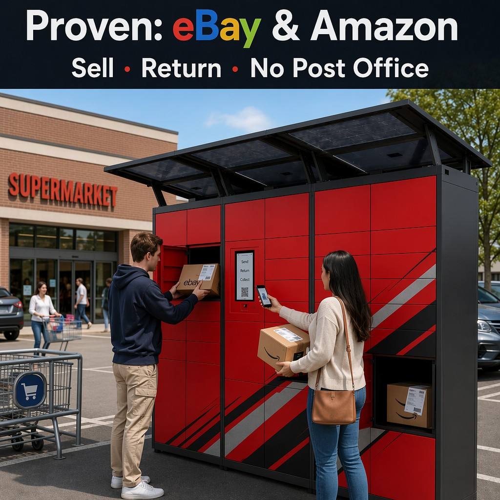 Smart Parcel Locker with 15" Android Touchscreen and Cloud Remote Management for Customizable Compartments