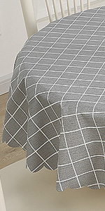 Vinyl Tablecloth PEVA Spillproof Wipeable Oilcloth Tablecloth Rectangle Heavy Duty Extra Large Reusable Tablecloth