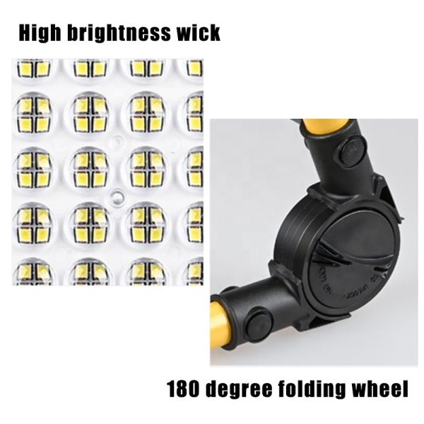 High-Power Portable Charging Floodlight Adjustable Emergency Lighting Camping, Construction Sites, Home Use