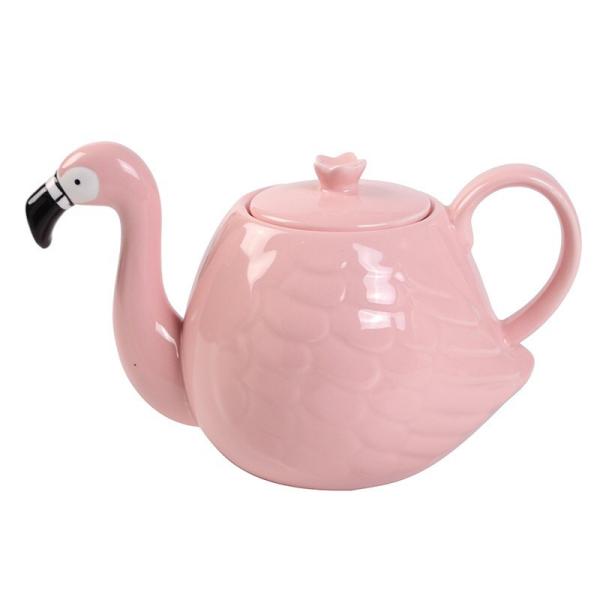 Buy White Wedding 780ml Pot Flamingo Tea Set at wholesale prices