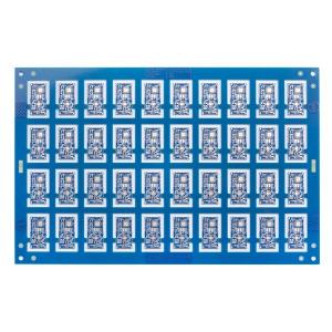 Quality 1.0mm Quick Turn Circuit Boards Blue Solder Mask PCB Rapid Prototype 6mil for sale