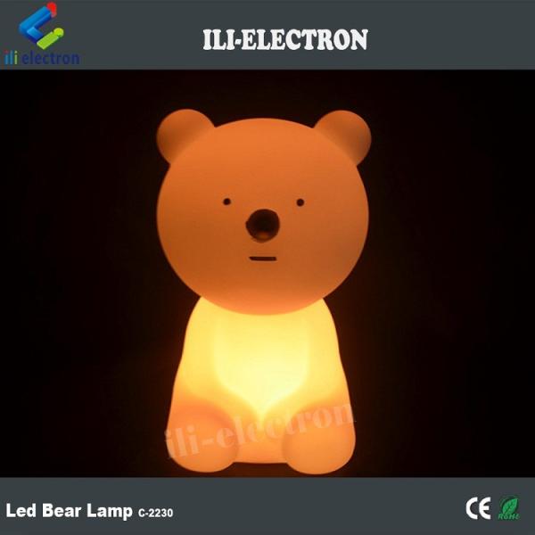 High grade Eco-friendly PE plastic LED bear light