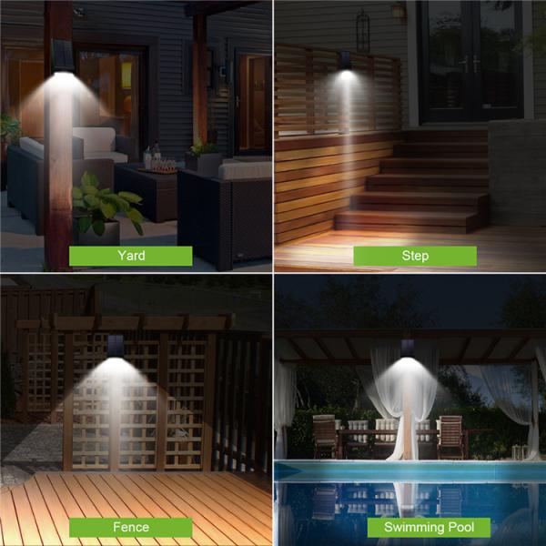 Solar Powered LED Wall Lamp Solar Microwave Radar Sensing With Waterproof