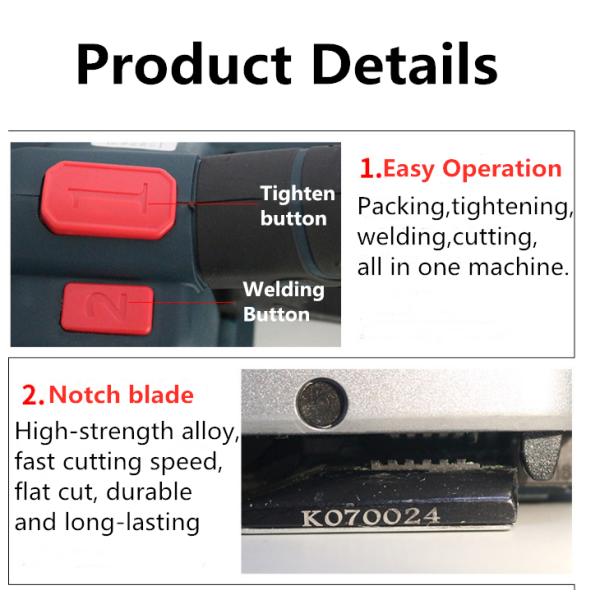 Automatic Portable Handheld Electric Strapping Band Machine for PET Strap
