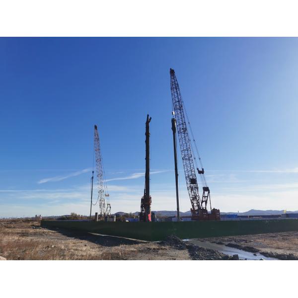 180 KW Vibration Power Bottom Feed Vibrating Piling Machine Reducing Settlement And Increasing Bearing Capacity Made Easy