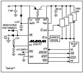Microprocessor Supervisory Circuit Integrated Circuit Chip MAX791CPE