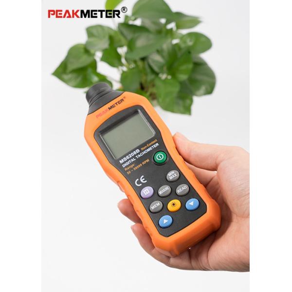 Non Contact Handheld Rpm Tachometer , Data Hold / Logging Handheld Digital Tachometer