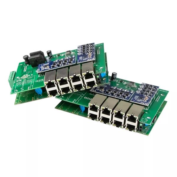 Gigabit 8 Port Industrial Smart Managed Ethernet Switch SNMP CLI Managed DC12V