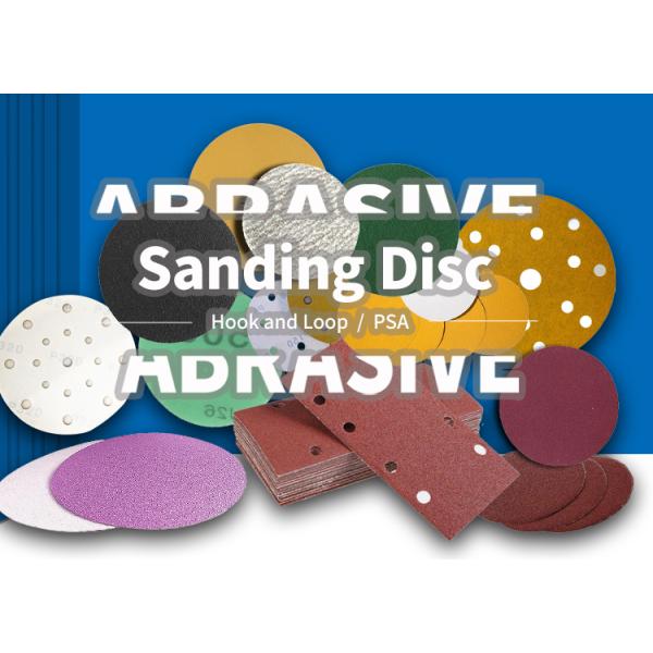 Customized Hook and Loop Paper Abrasive Sanding Discs for Surface Grinding in Purple