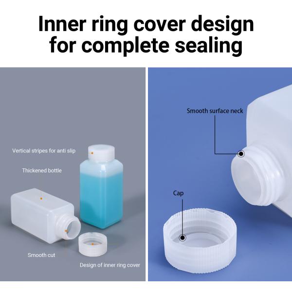 Silkscreen Printing Reagent Containers Plastic Packaging Bottles For Laboratory Chemicals