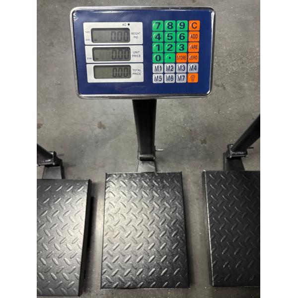 ABS Environmental Protection Material Digital Platform Electronic Bench Scale with Rechargeable Battery and LCD Display