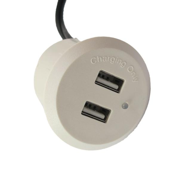 1 Outlets Embedded Circular USB Socket for Household Appliance Charging Customization