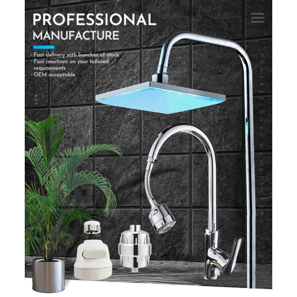 Lizhen 3 Function Kitchen Basic Faucet LED Temperature Desk Mounted Pull-out Water Tap