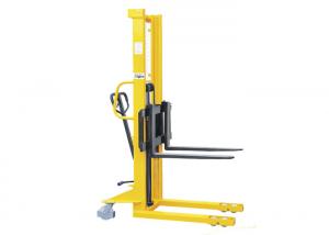 Quality Flexible Manual Hydraulic Stacker , Manual Stacker Pallet Truck 1235mm ​Turning Radius for sale