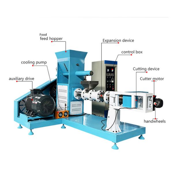 automatic Feed Making Machine Pet Cat Dog Rabbit Fish Feed Extruder Granulator Machine Animal Feed Processing Machinery for sale