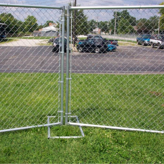 Secure galvanized movable fence temporary chain link fence panels