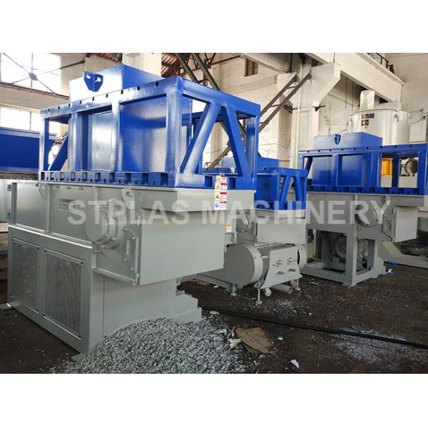 Single Shaft Plastic Shredder Machine / Chipper Machine For PET Bottle Rubber Tire