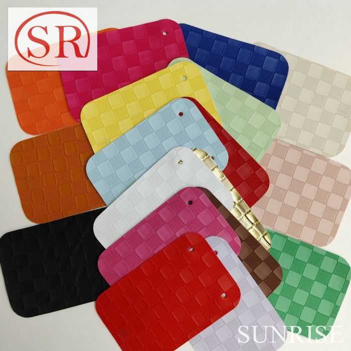 Embossed Scratch-resistant Stretch Lychee Pattern PU Leather Waterproof Decorative for Sofa Bags Outdoor Home Textile Use