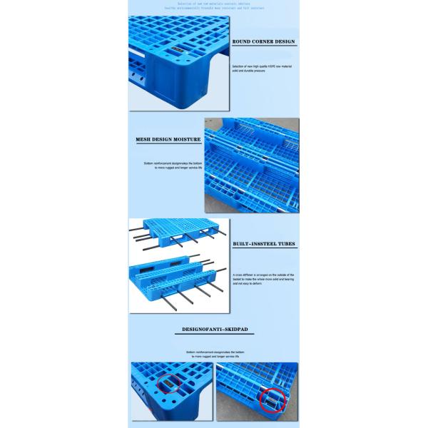 Eco Injection Recycled Plastic Pallets Logistic Storage HDPE Pallets