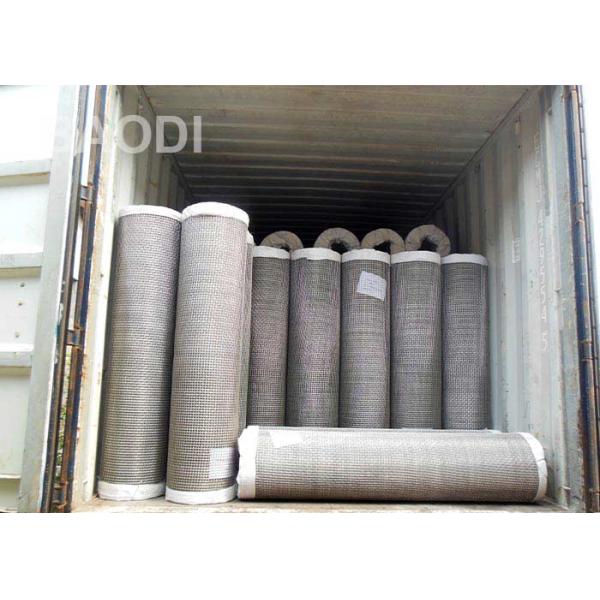 316L 2" Crimped Wire Screen Galvanized Weaving Double Iron