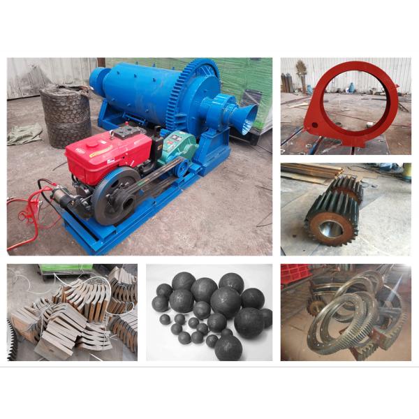 Small Continuous Ball Grinding Mill Including Pinion Based on Different Model