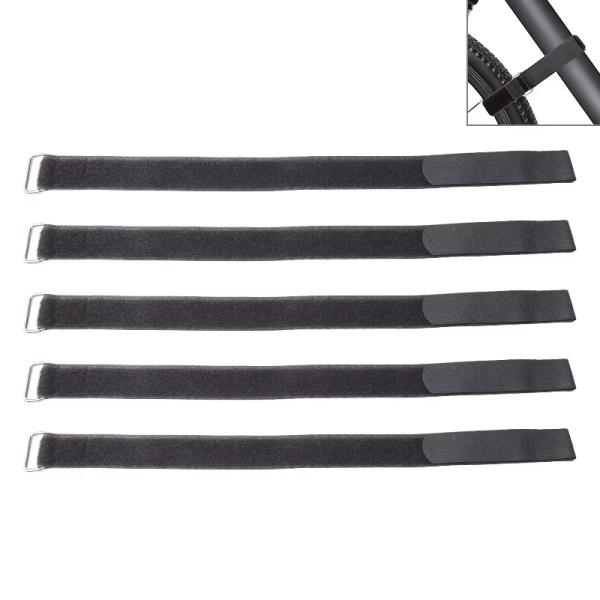 Reusable Hook And Loop Strap Adjustable Hook And Loop Fastening Cable Ties With Metal Buckle
