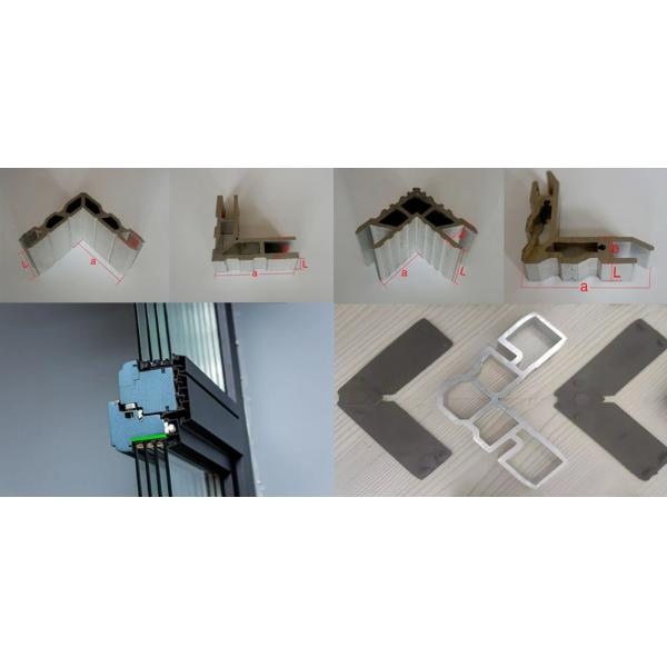 Full Automatic Corner Cutting Saw 500mm Blade Aluminum Window Making Machine