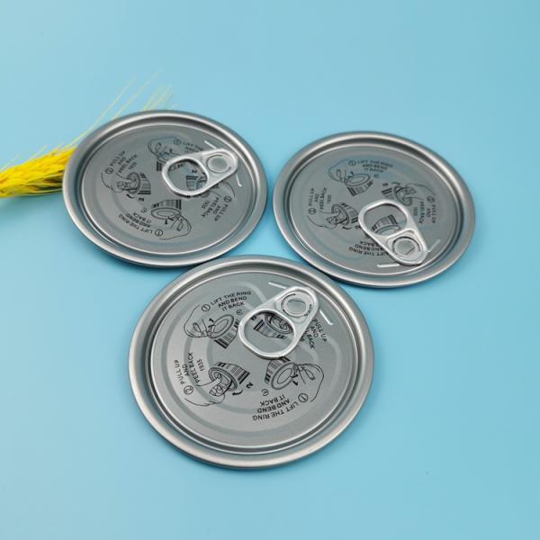 49mm Diameter Eoe Easy Open Tinplate Lid For Food Can