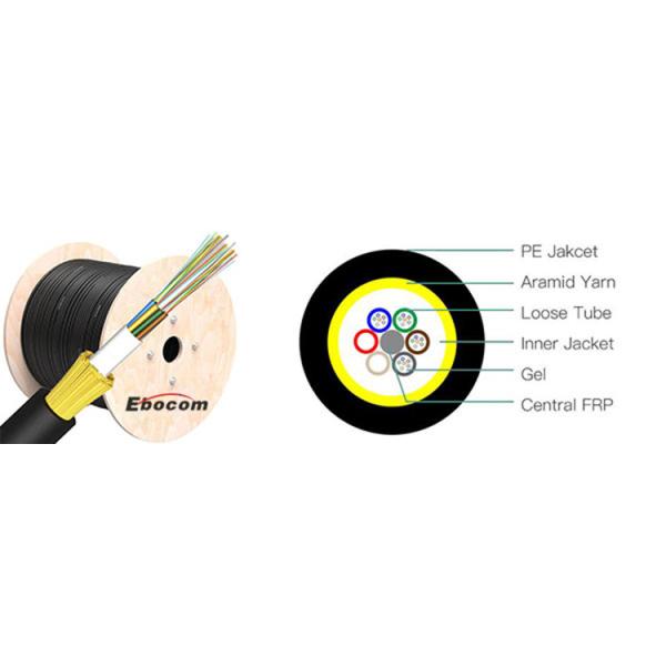 All Dielectric Self Supporting Fiber Optic Cable 48 96 Core Span100m SJ For Network Construction