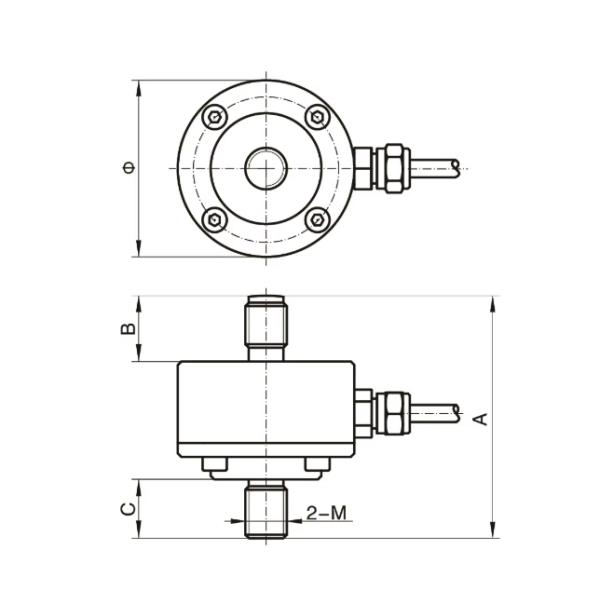 RJ-5N Miniature Tension Load Cell High Precision Membrane Load Cell