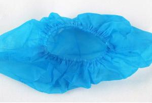 Quality Non Woven Blue Shoe Covers Disposable Anti Skid Soft Eco Friendly for sale