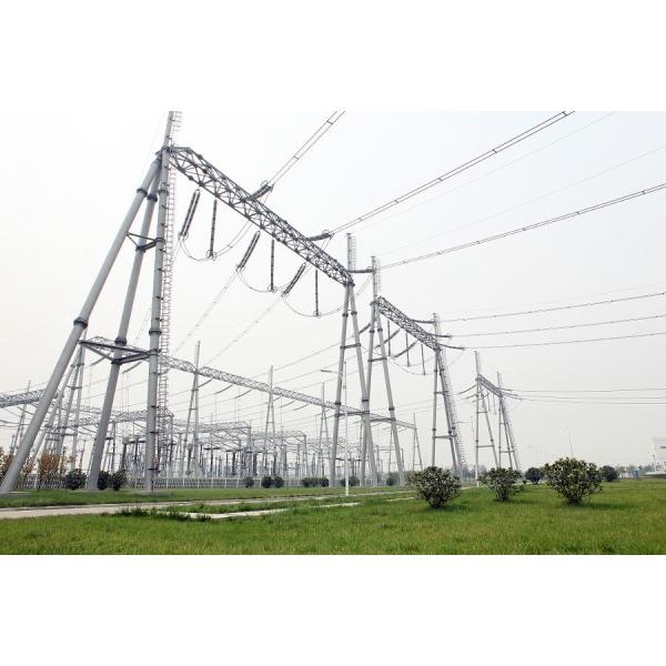 Hot Dip Galvanized Steel Substation Structures With Climbing Ladder
