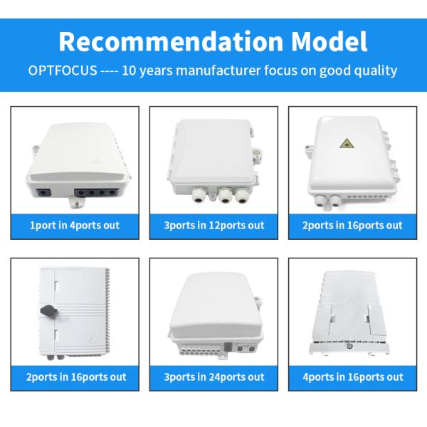 1/4 Splitter Outdoor 12core Ftth Distribution Box IP55
