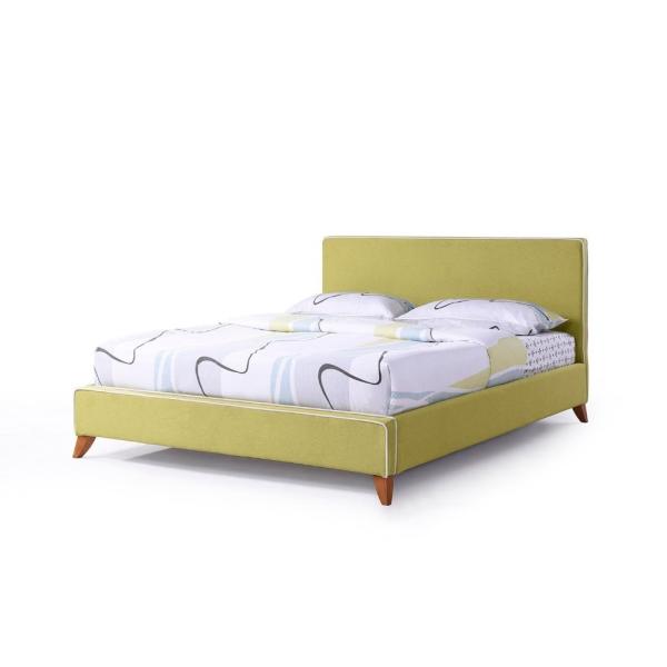 Contemporary Hotel Platform Bed , Fabric Platform Bed High Density Sponge